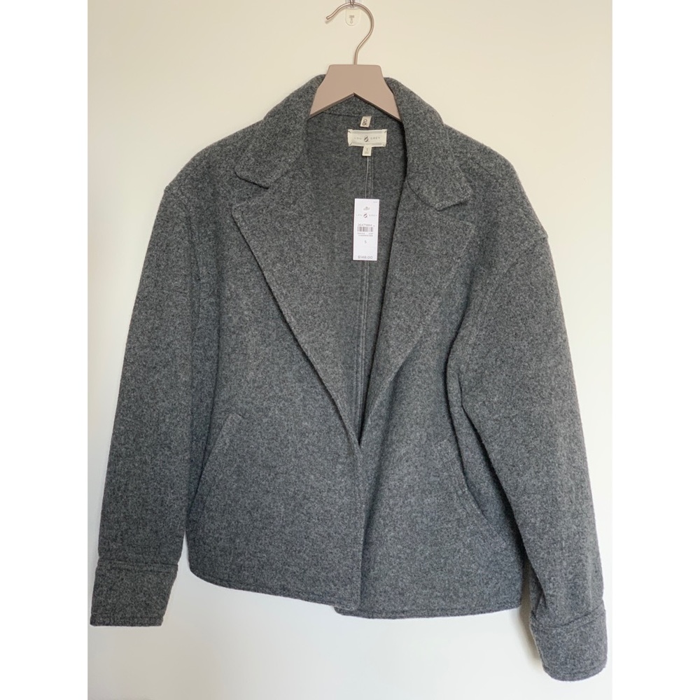 NWT LOU & GREY • Grey Oversized Short Coat